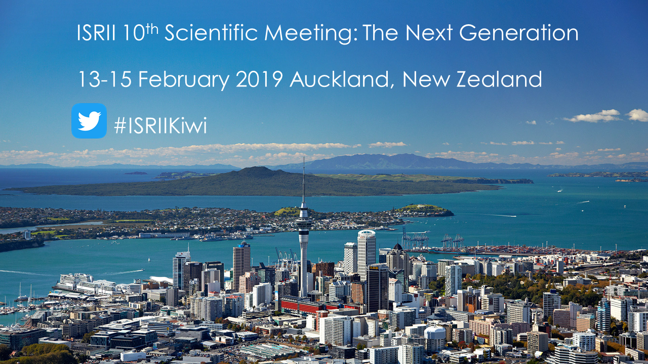 ISRII in Auckland 2019 One slide